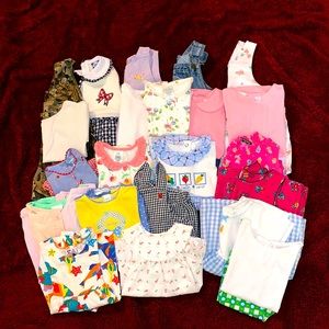 18 Piece Vintage Lot of Girls 18 Month Clothing